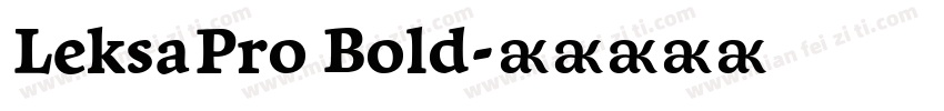 LeksaPro Bold字体转换